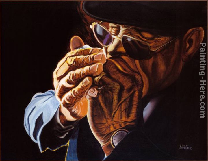 Blowin Blues painting - Steven Johnson Blowin Blues art painting